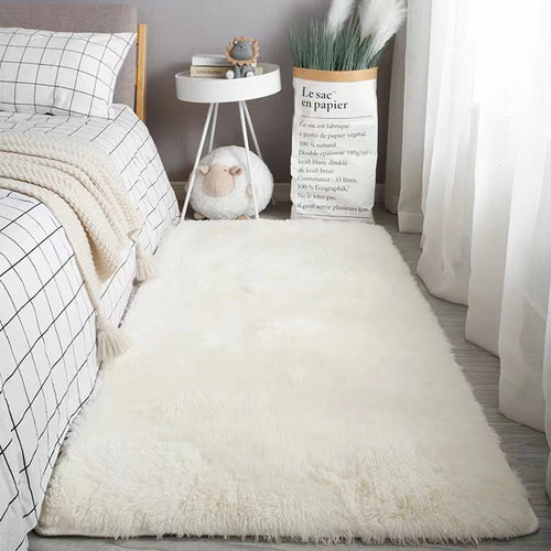 Soft Area Rugs Bedroom Carpet Fluffy Non-slip Tie-Dyed Fuzzy Shag